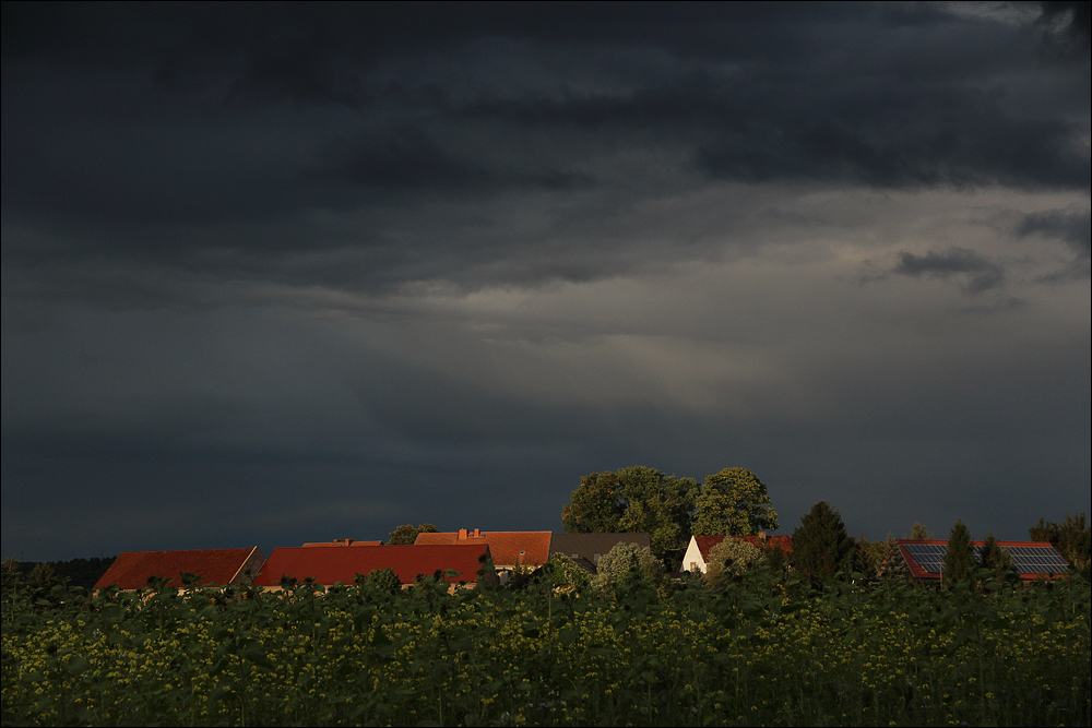 Vor dem Regen.