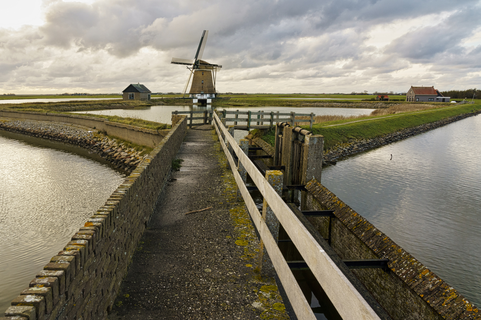 Vor dem Regen, Windmühle „Het Noorden“,Texel, 13.11.2019