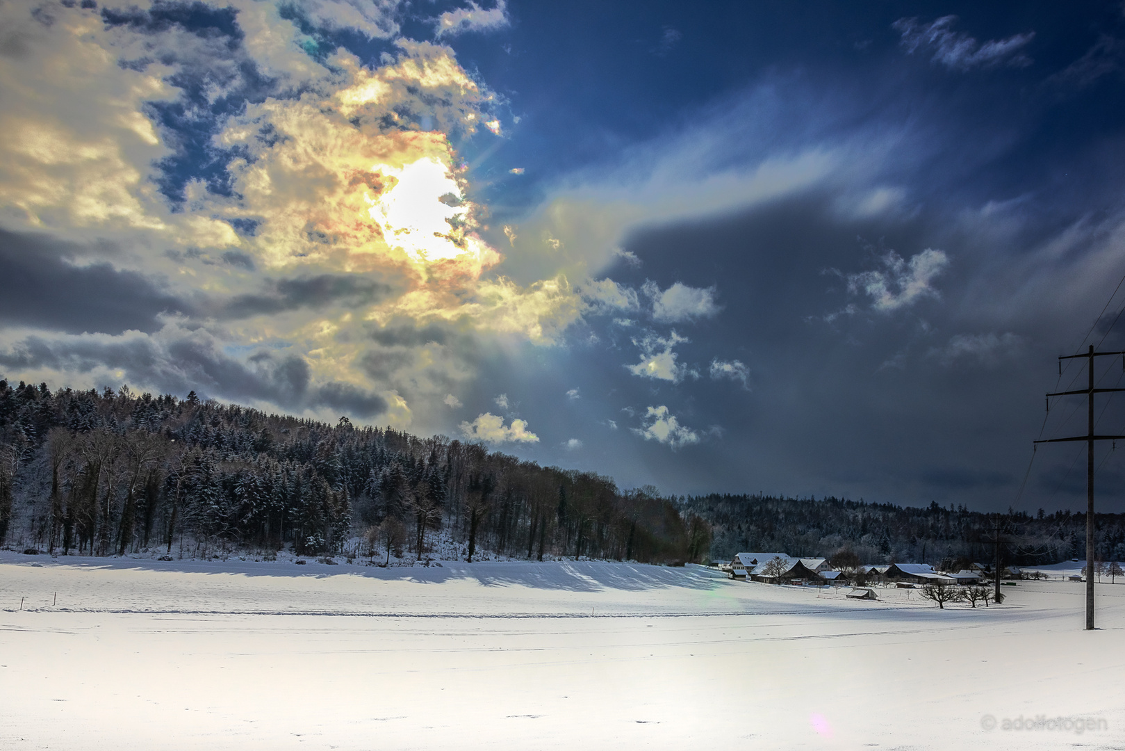 ... vor dem Schneesturm ...