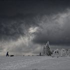 Vor dem Schneesturm fliehen...