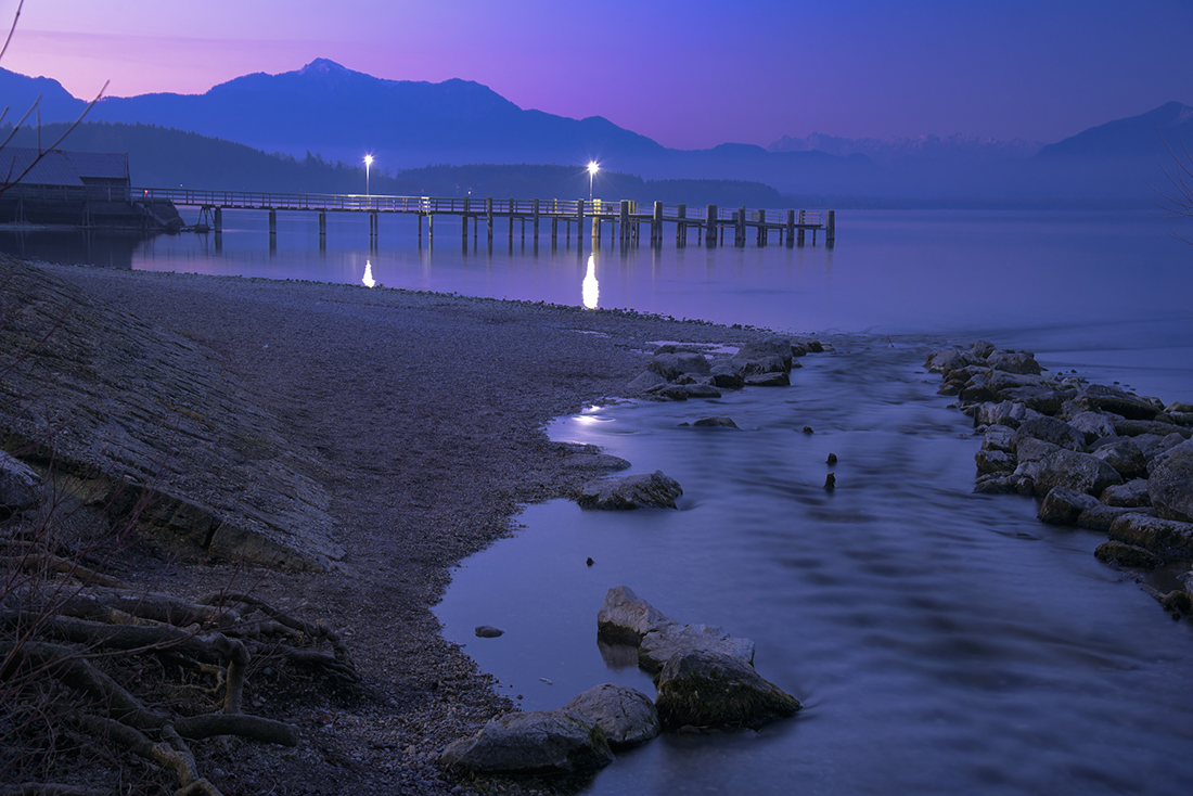 Vor dem Sonnenaufgang am Chiemsee