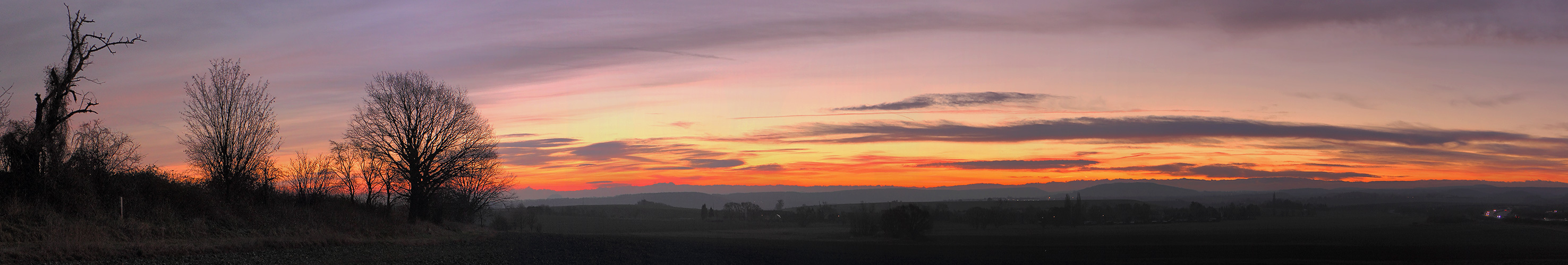 Vor dem Sonnenaufgang am letzten Freitag, Gemarkung Köttewitz, LK Sächsische Schweiz