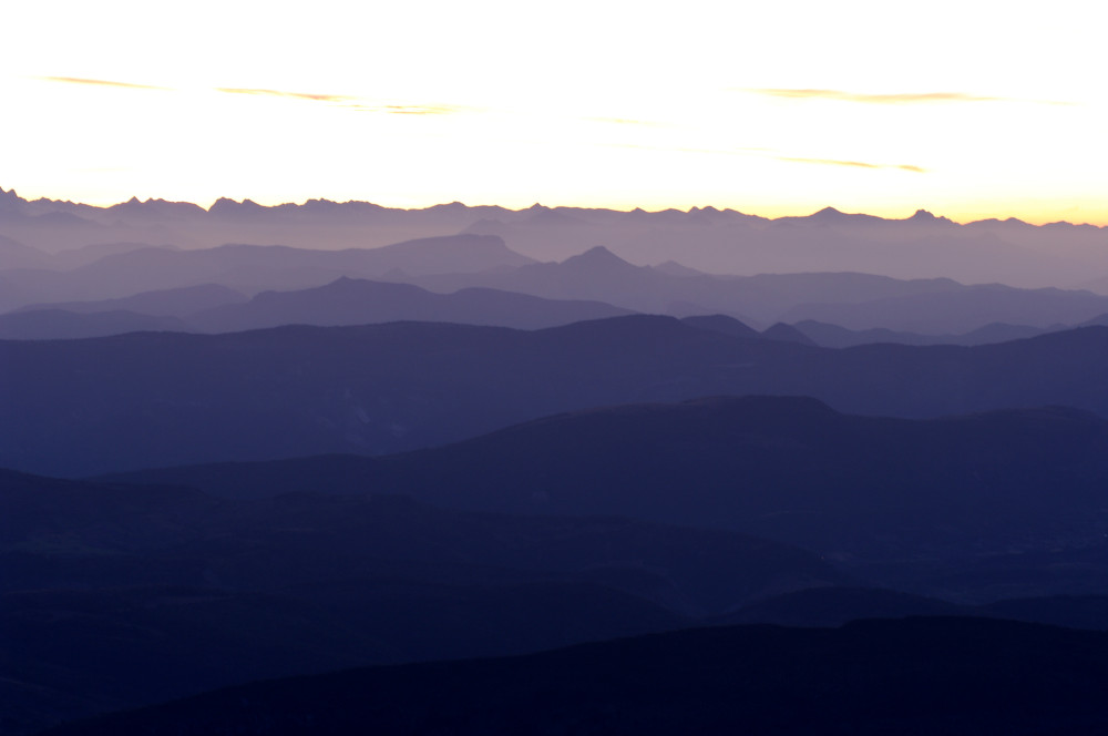 Vor dem Sonnenaufgang auf dem Mont Ventoux