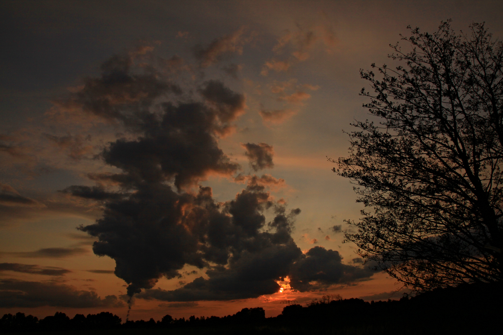 vor dem Sonnenuntergang