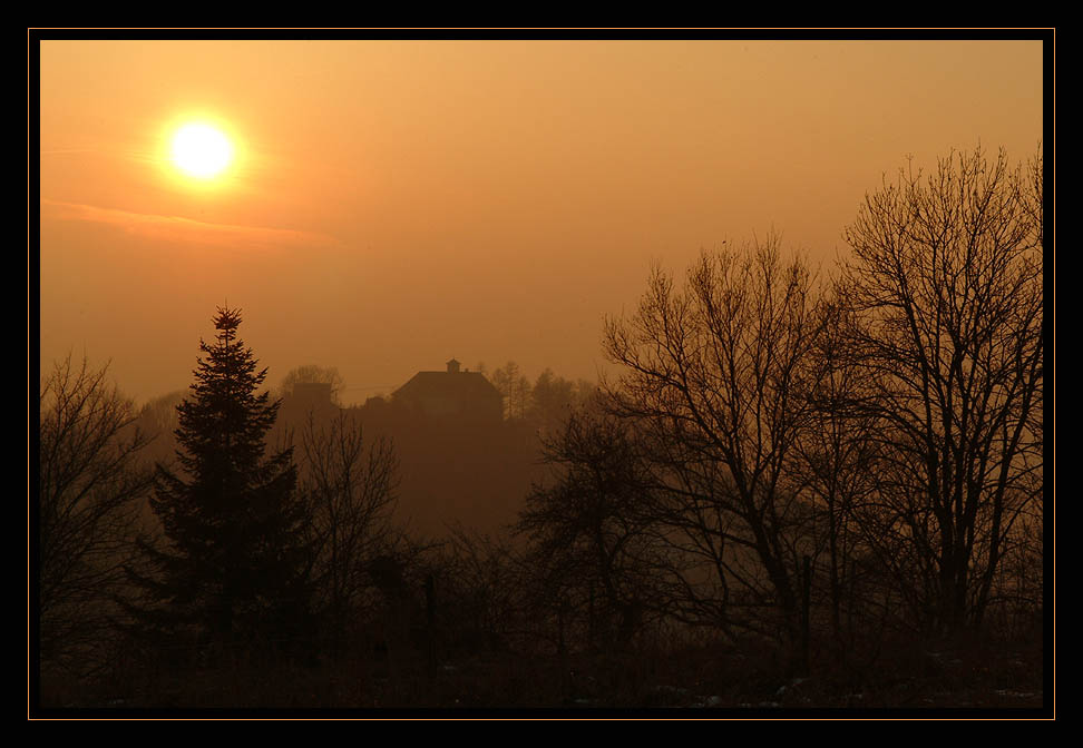 vor dem Sonnenuntergang