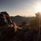 Vor dem Sonnenuntergang in den Gailtaler Alpen am Goldeck