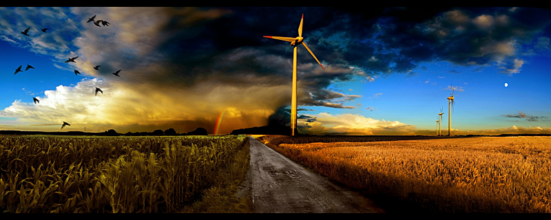 vor dem Unwetter