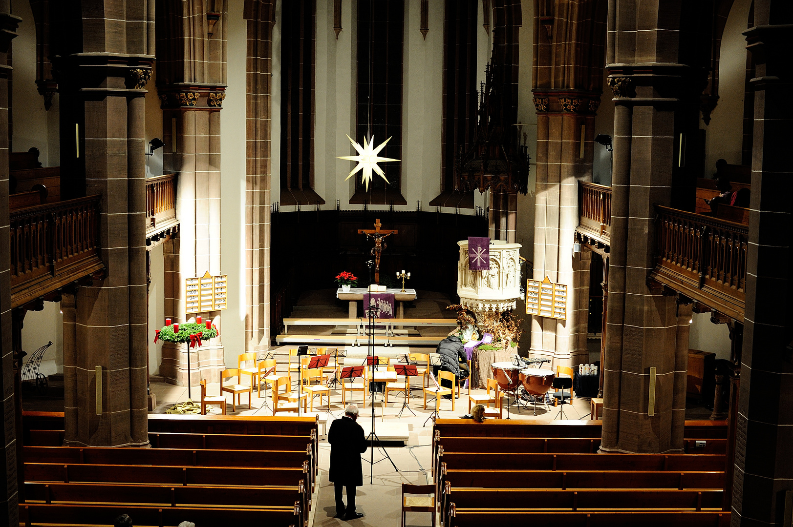 Vor dem Weihnachtskonzert, in Calw