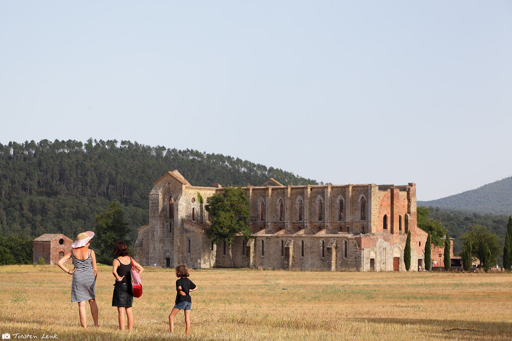 Vor der Abbazia San Galgano