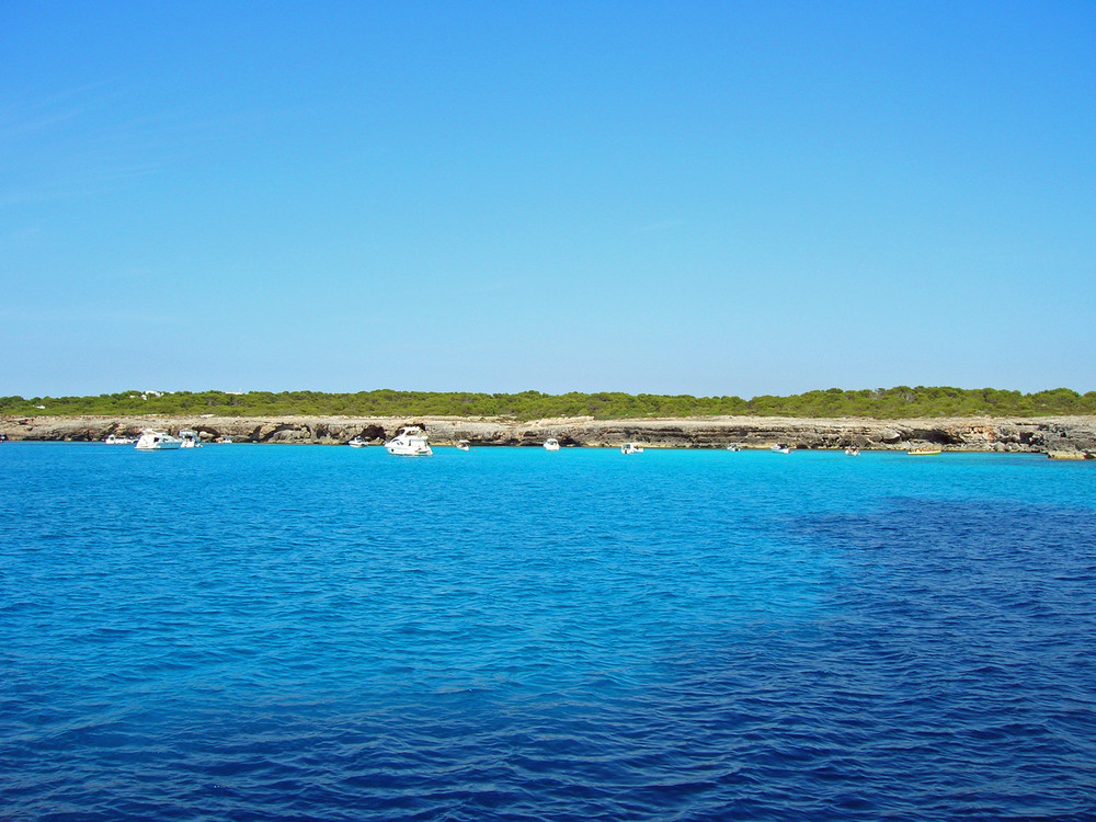 Vor der Insel Menorca / Spanien