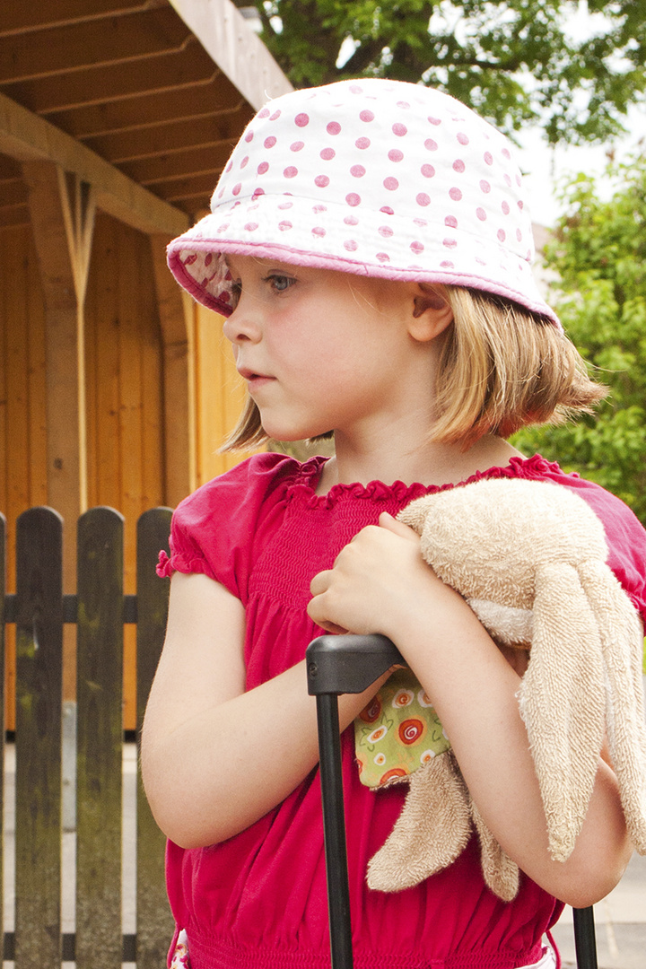 Vor der Kindergarten-Abschlußfahrt- Ronja