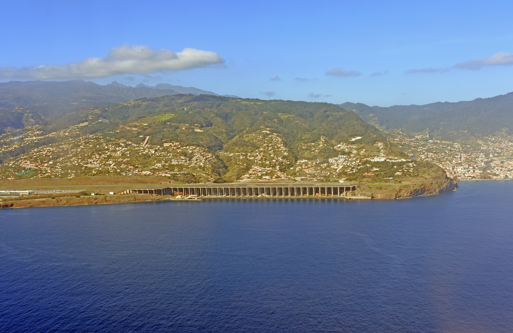 Vor der Landung in Funchal auf Madeira