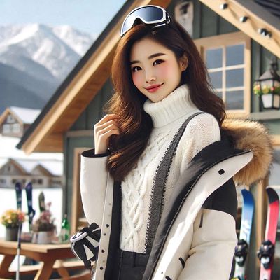 Vor der Ski - Hütte...