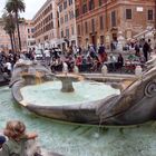 Vor der Spanischen Treppe in Rom