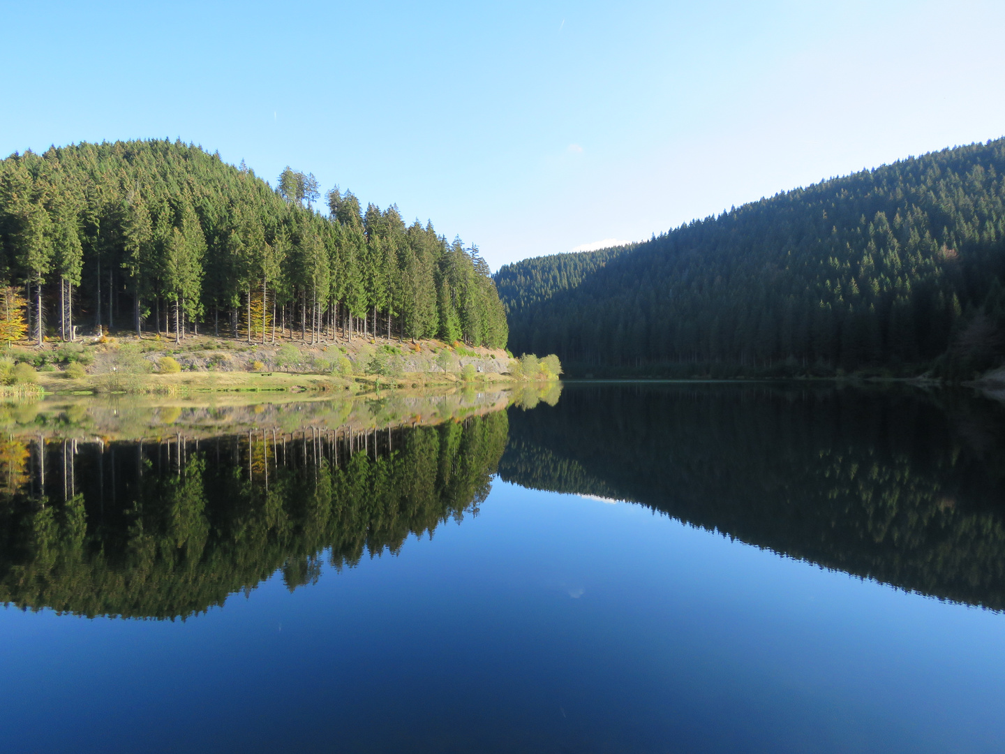 vor der Talsperre Goldisthal