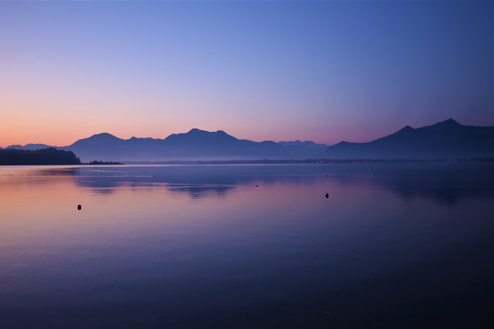 vor Sonnenaufgang am Chiemsee