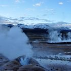 vor Sonnenaufgang am El Tatio Geysir 