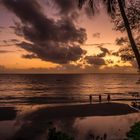 Vor Sonnenaufgang am Strand von Sansibar