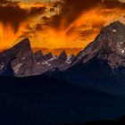 vor Sonnenaufgang am Watzmann...