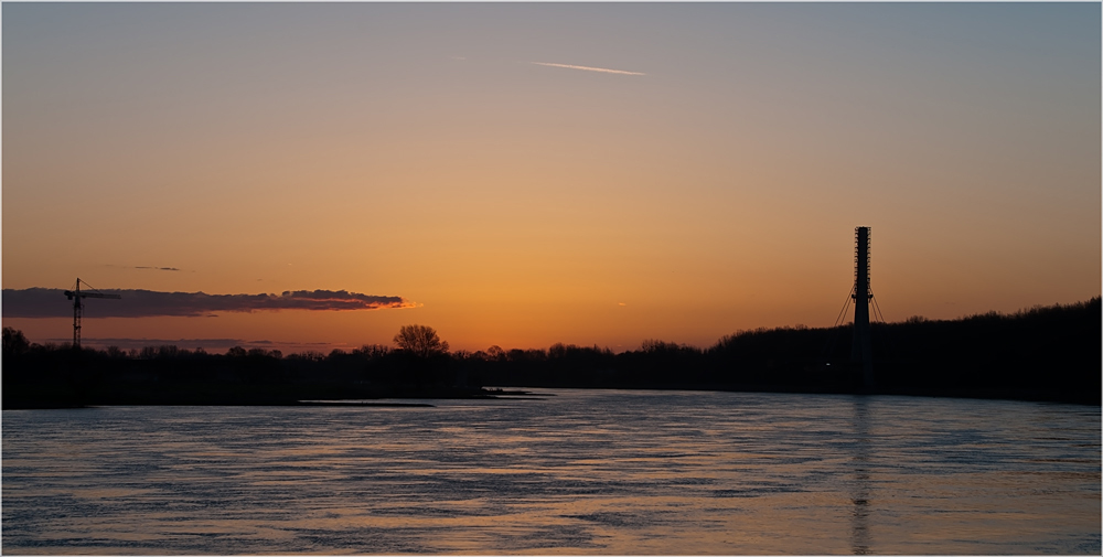 Vor Sonnenaufgang an der Elbe