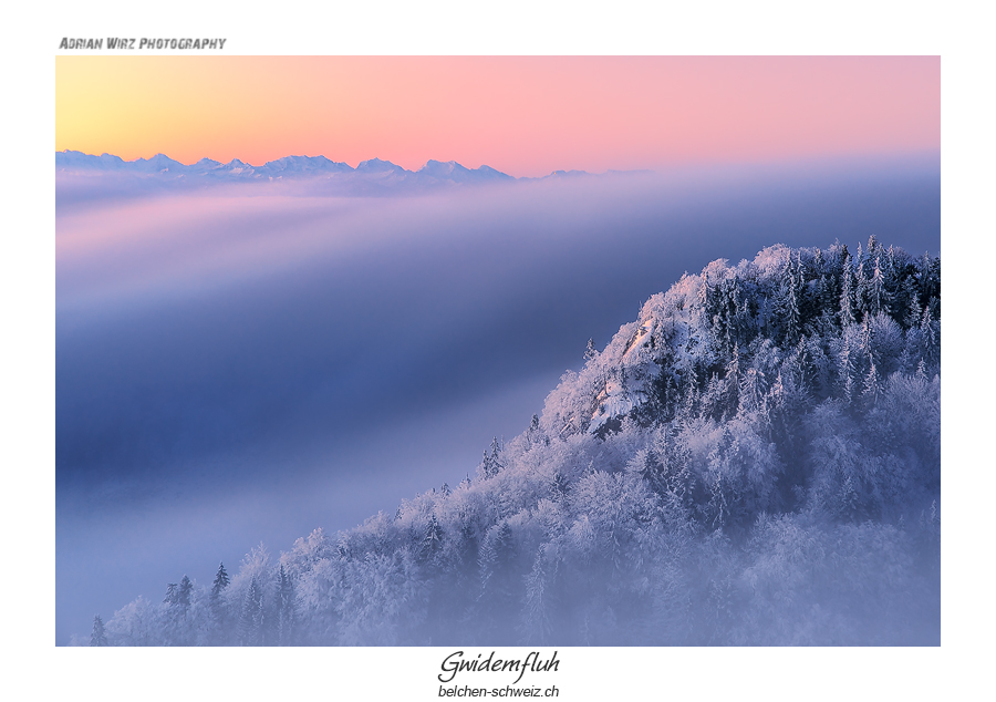 Vor Sonnenaufgang auf den Schweizer Jurahöhen
