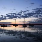 vor Sonnenaufgang in der Bucht von Tunö