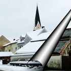 Vor und nach dem Schneefall