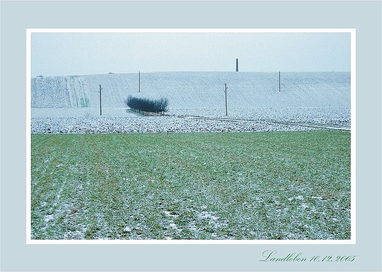 Voralpenland vor dem starken Schneefall