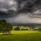 vorbei ziehendes gewitter