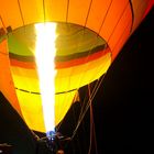 Vorbereitung für den Ballonstart am frühen Morgen (04:46 Uhr)