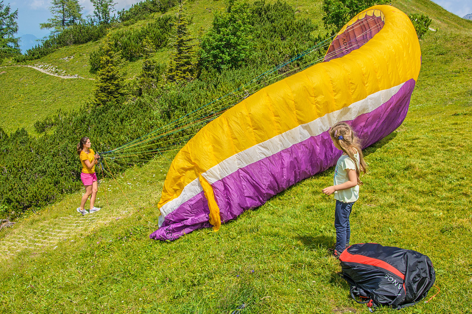 Vorbereitung zum Flug