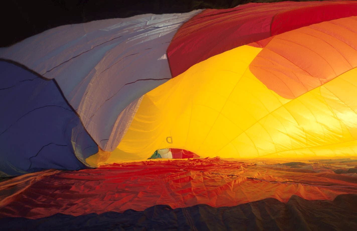 Vorbereitung zur Ballonfahrt