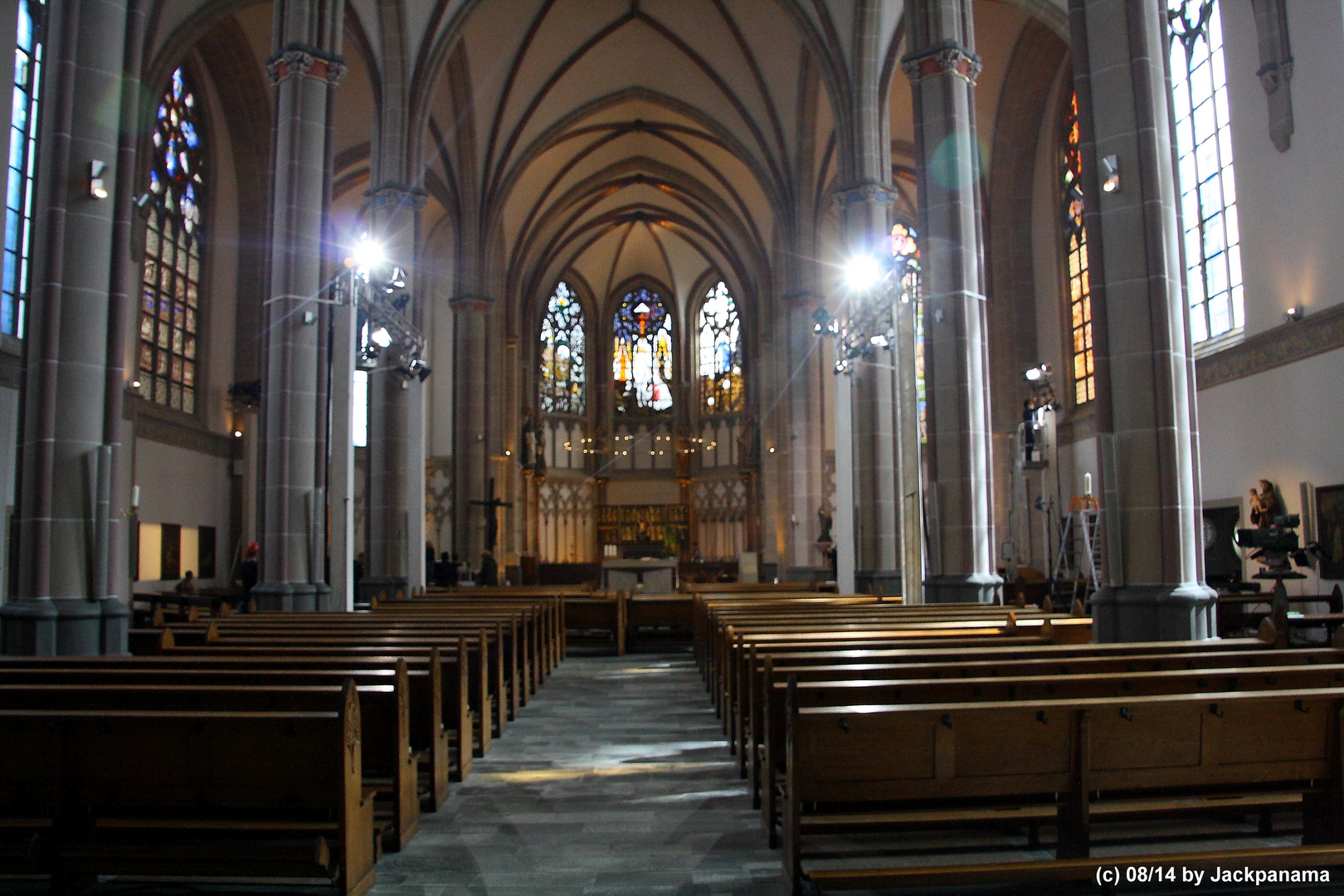 Vorbereitungen zum ZDF-Fernsehgottesdienst in St. Lamberti, Gladbeck (7)