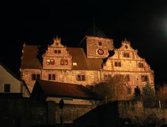 Vorderburg in Schlitz bei Nacht