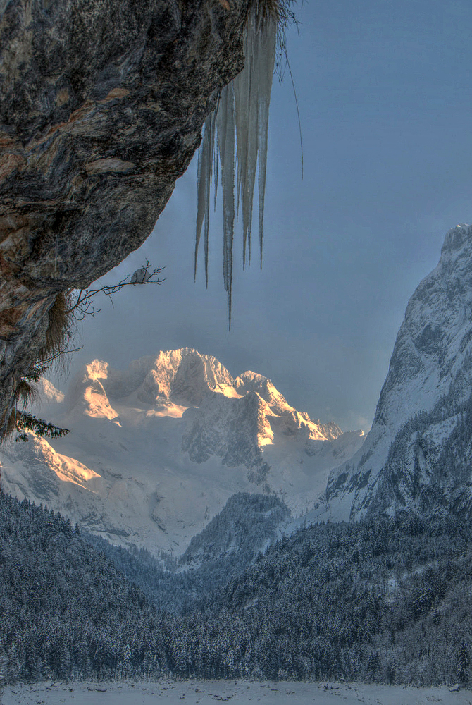 Vorderer Gosausee; Blick zum Dachstein....