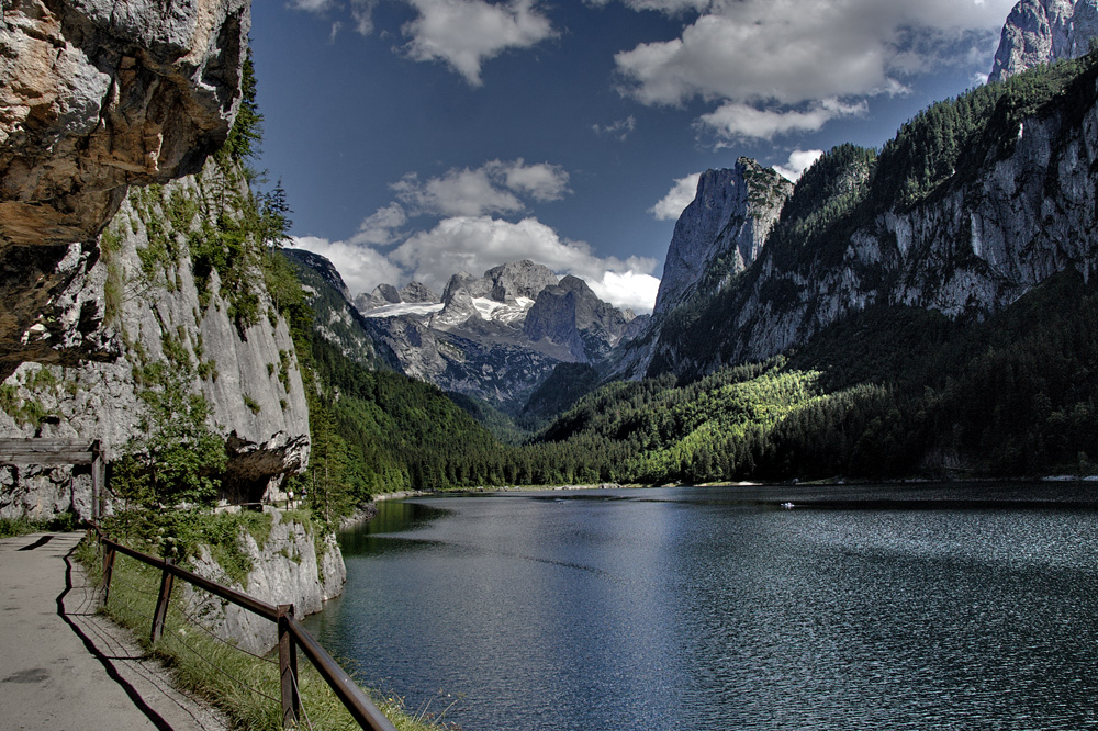 vorderer Gosausee mit Dachsteingletscher