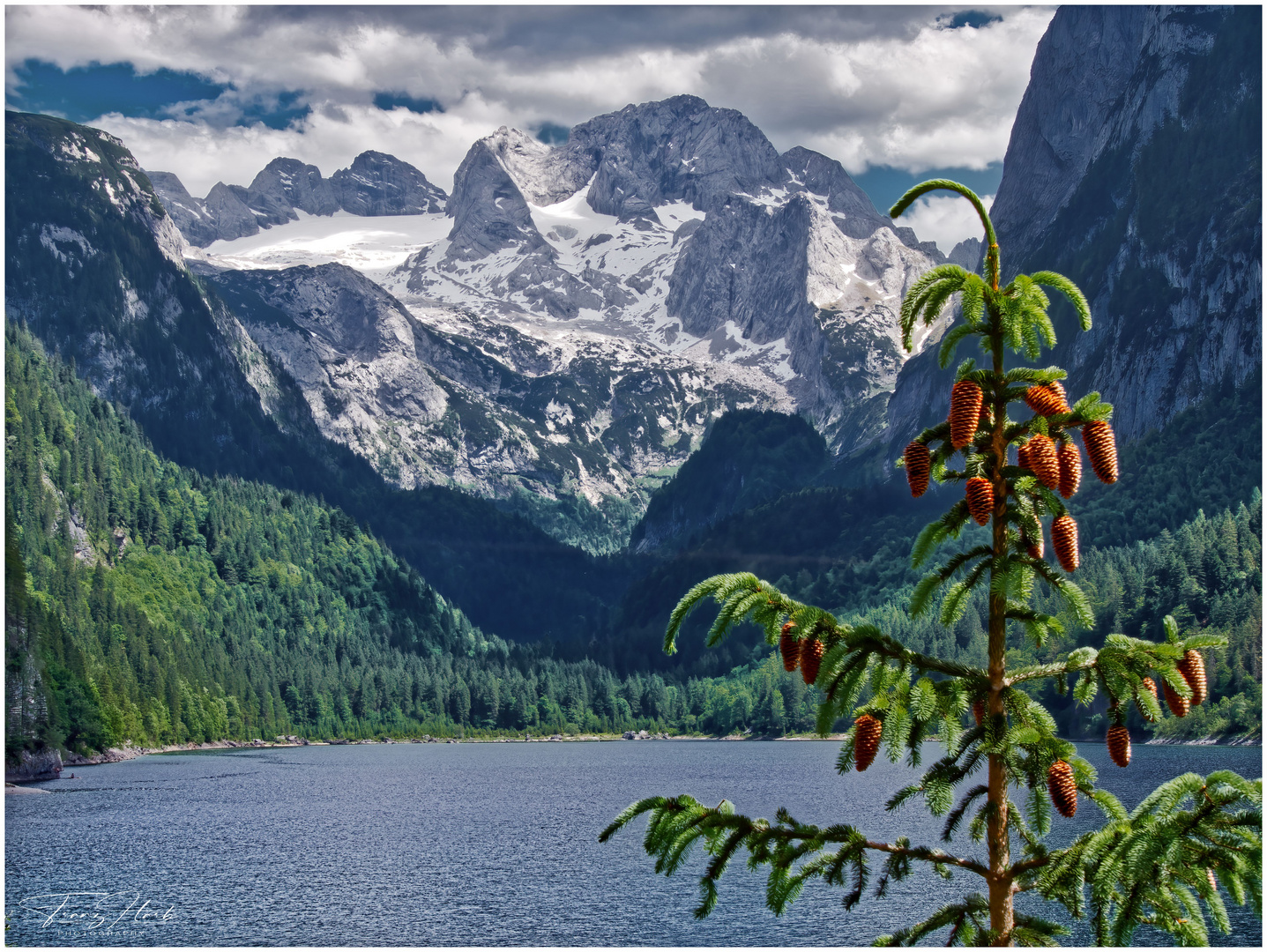 Vorderer Gosausee mit Dachsteingletscher