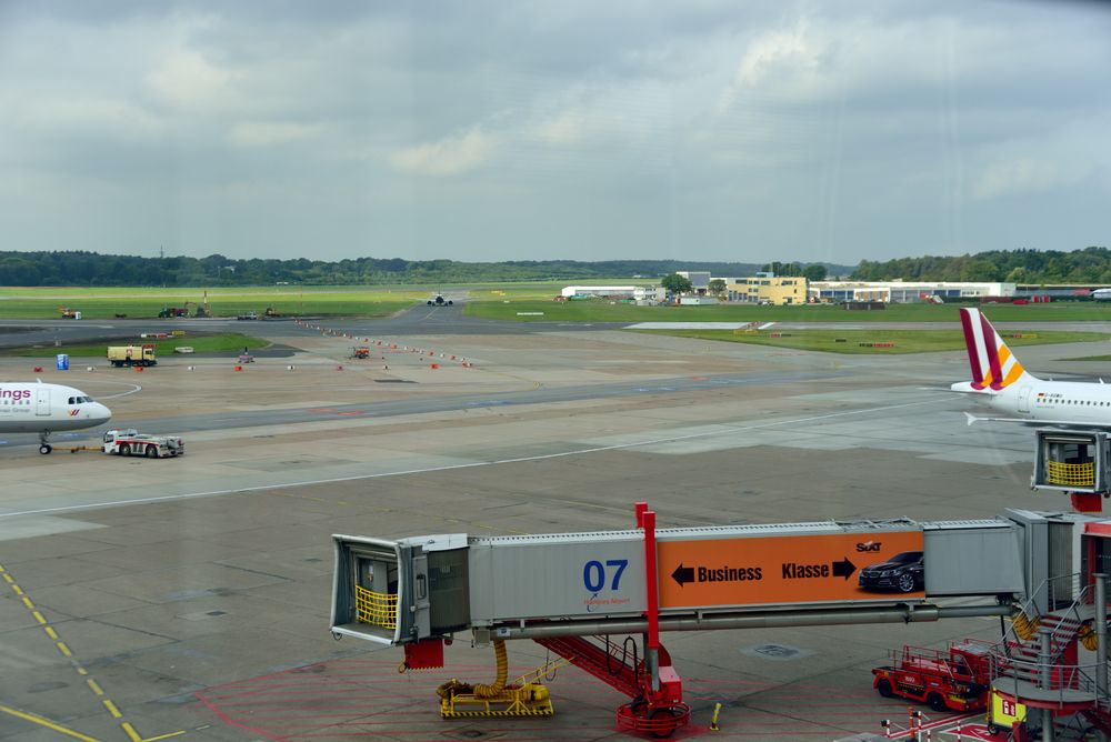 Vorfeld Flughafen Hamburg