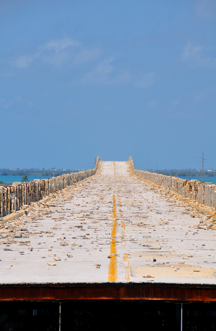 Vorgänger der heutigen 7 mile bridge (Florida Keys)