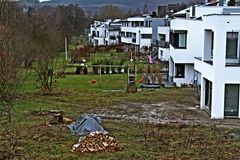 Vorgartenidylle im Januar