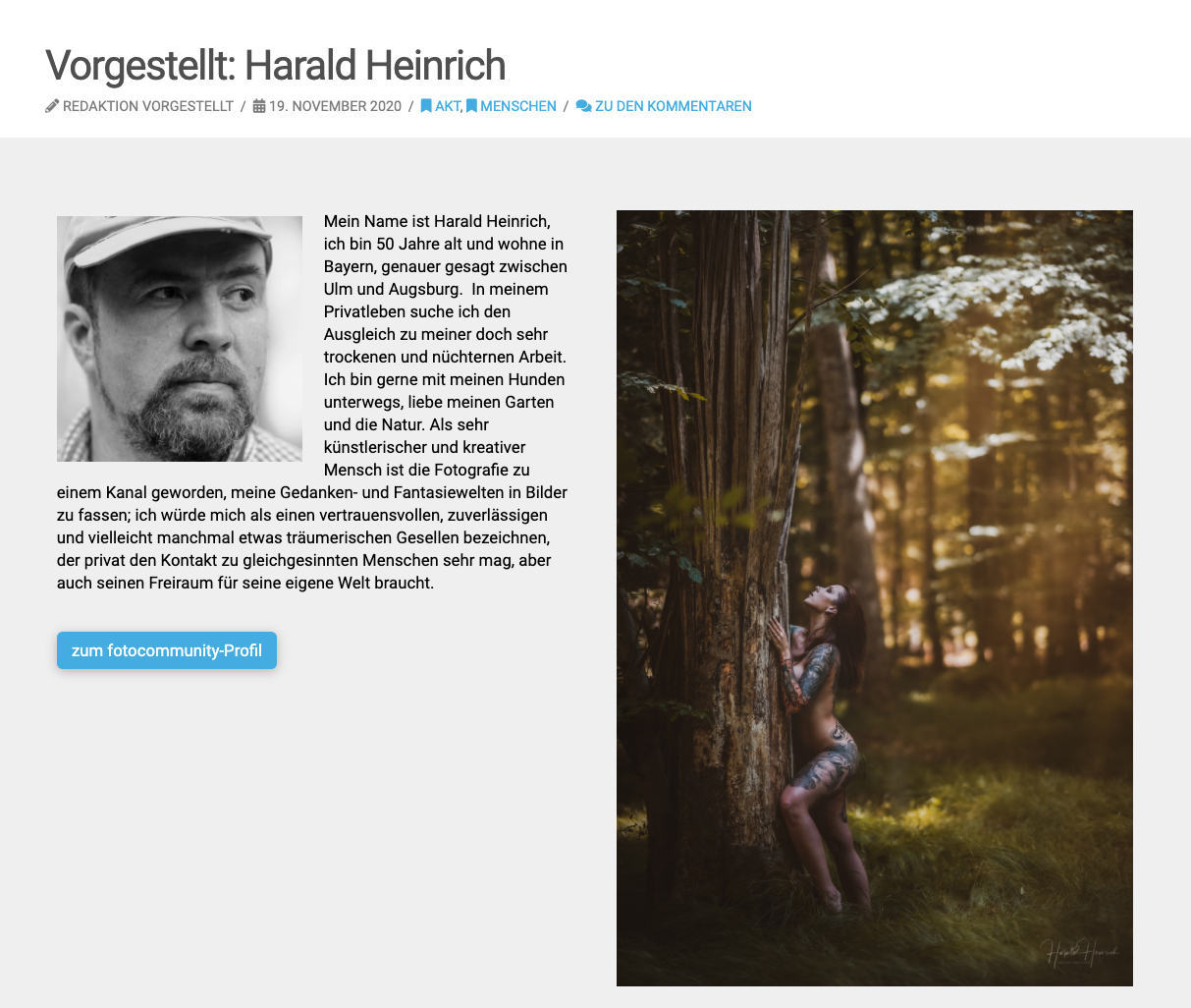 Vorgestellt: Harald Heinrich