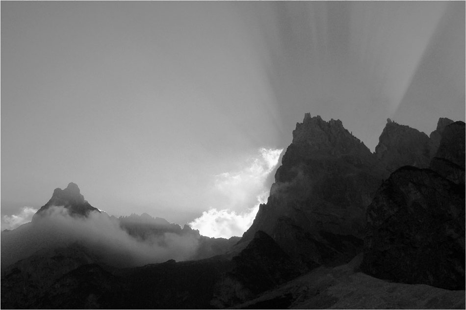 vorgestern in den Dolomiten