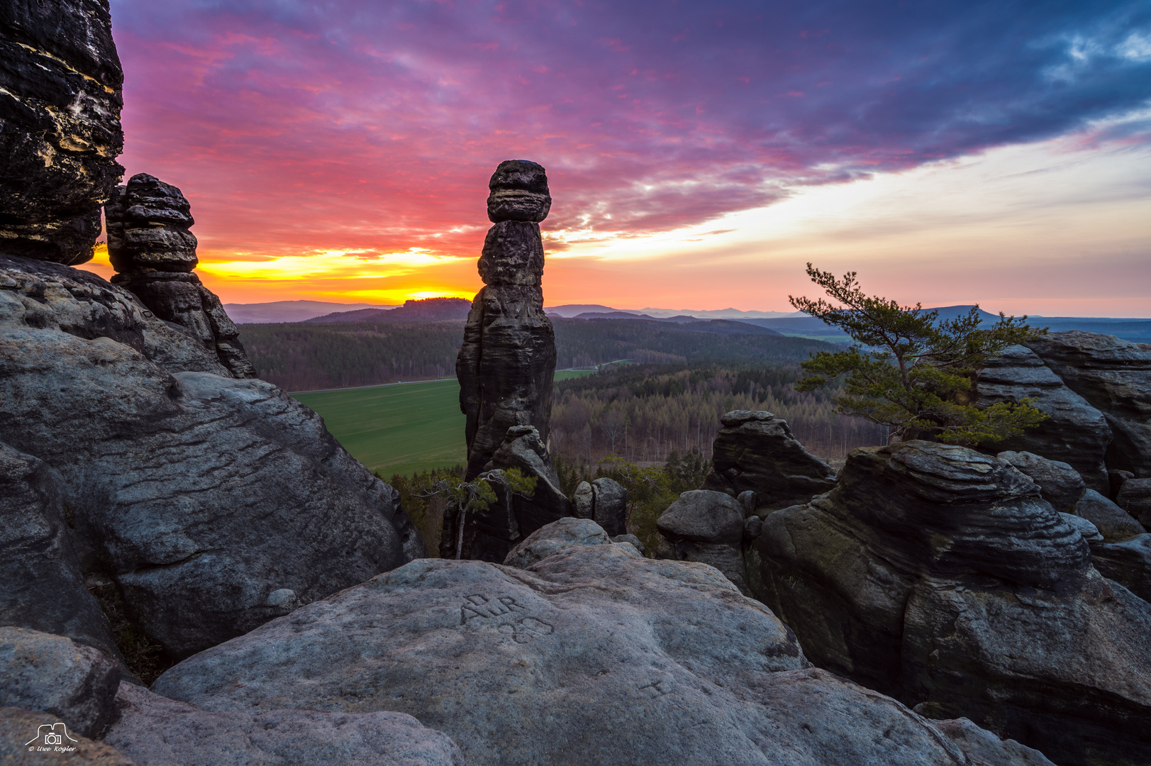 Vorglühen an der Barbarine, Pfaffenstein