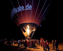 Vorglühen beim Ballonfestival ( Rheinaue )