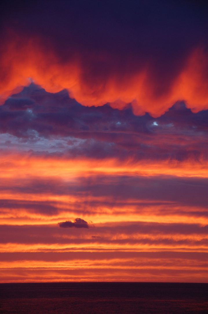 Vorhang auf für das Wolkentheater, die Vorstellung fängt an.