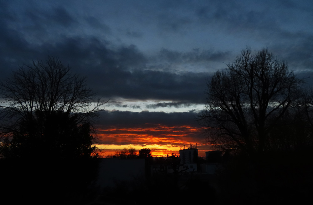 Vorhin am Abendhimmel