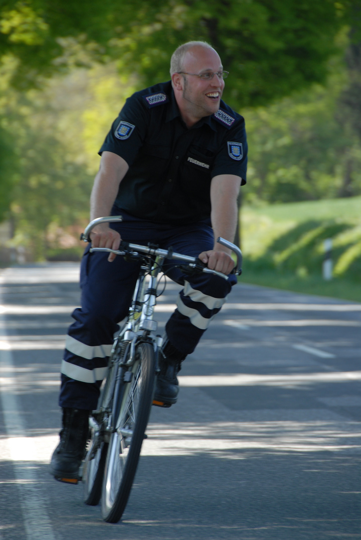 Vorhut vor dem Feld durch die Feuerwehr