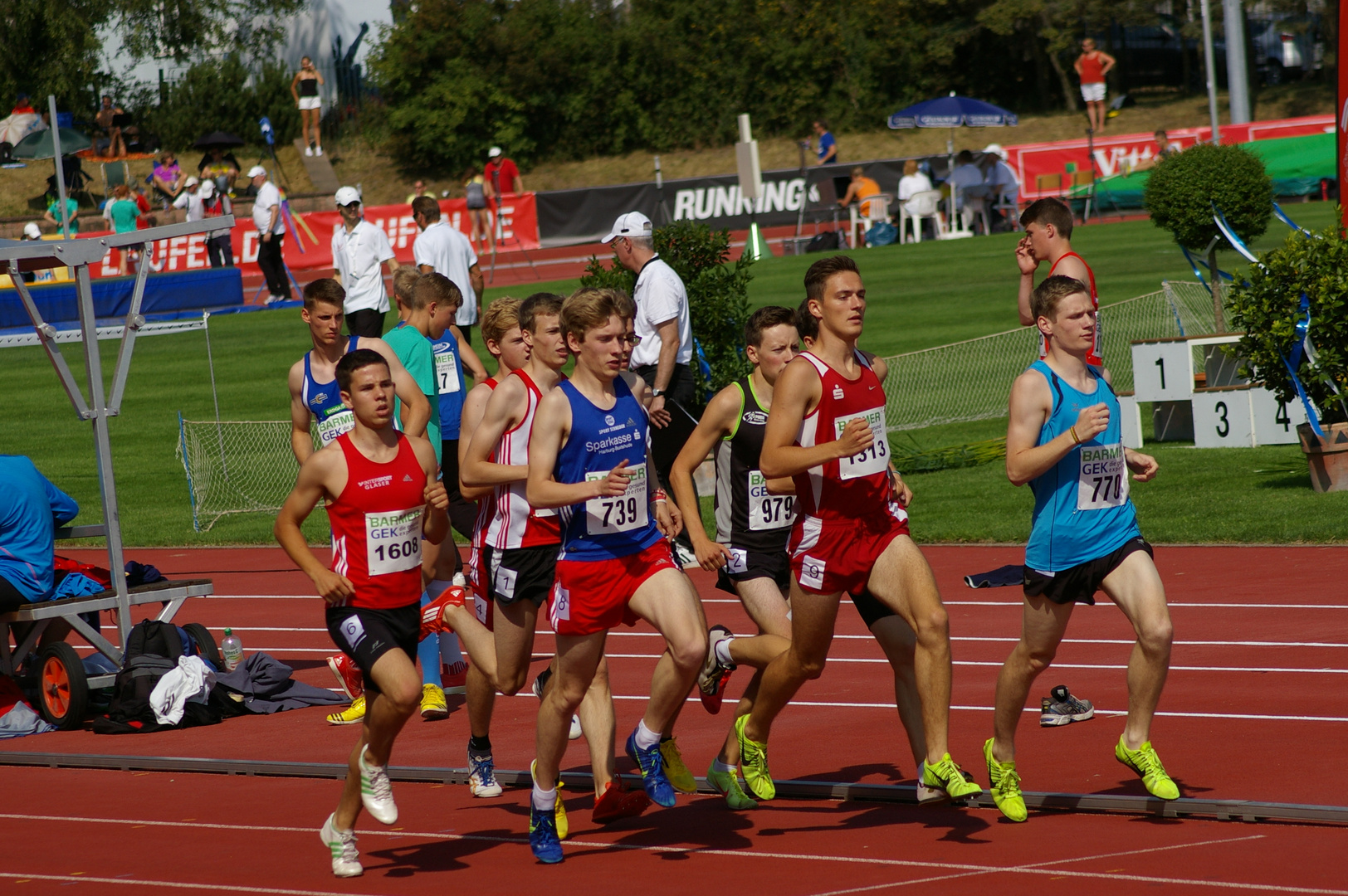 Vorlauf 1500 bei der DM Jugend Rostock