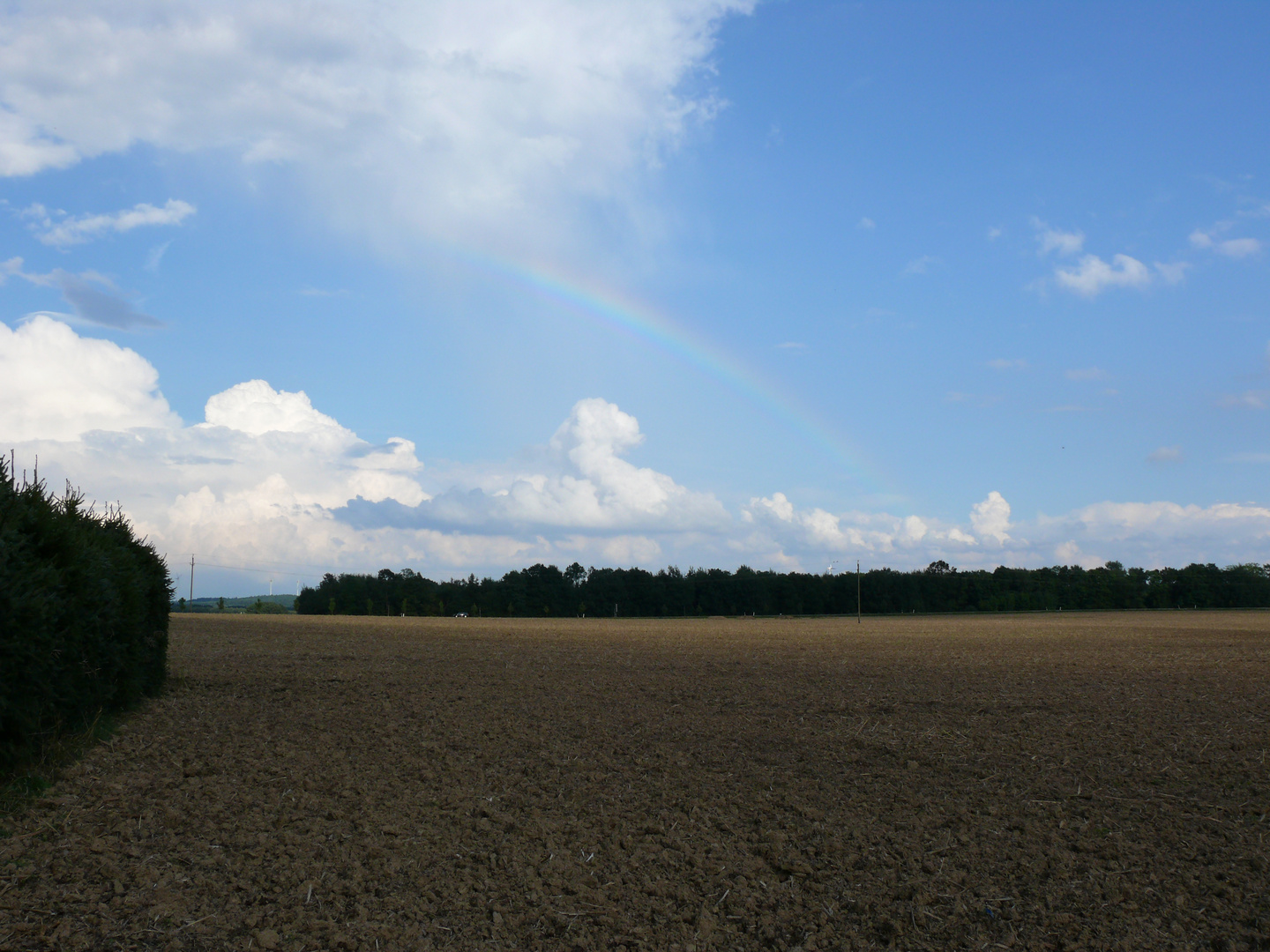 Vorm Büro -ein Regenbogen