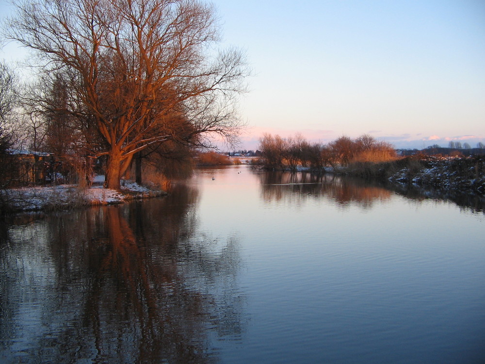 Vorm Sonnenuntergang